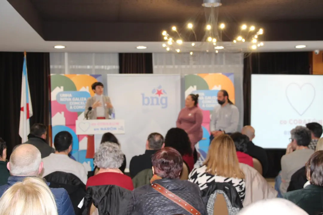 <strong><span style="font-size:14px;">O pasado d&iacute;a 27 de xaneiro tivemos o acto de presentaci&oacute;n da nosa candidata &aacute; alcald&iacute;a, Olaia Ledo, nas vindeiras elecci&oacute;ns municipais do mes de maio. Estivo acompa&ntilde;ada por Geno Carballeira, concelleiro, e pola portavoz nacional, Ana Pont&oacute;n, adem&aacute;is dxs compa&ntilde;eirxs que forman o primeiro tramo da nosa candidatura, Bea Mosquera, Manu Teijeiro, Carlos Gonz&aacute;lez, Dolores Prieto e Nicol&aacute;s Manso.</span></strong>