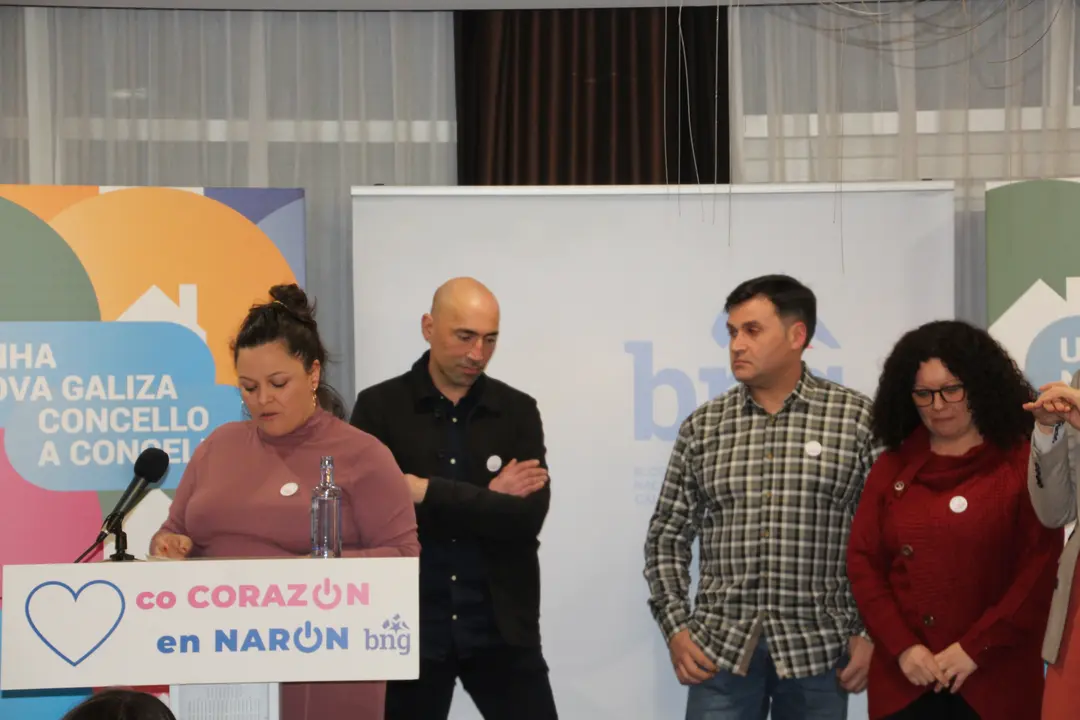 <strong><span style="font-size:14px;">O pasado d&iacute;a 27 de xaneiro tivemos o acto de presentaci&oacute;n da nosa candidata &aacute; alcald&iacute;a, Olaia Ledo, nas vindeiras elecci&oacute;ns municipais do mes de maio. Estivo acompa&ntilde;ada por Geno Carballeira, concelleiro, e pola portavoz nacional, Ana Pont&oacute;n, adem&aacute;is dxs compa&ntilde;eirxs que forman o primeiro tramo da nosa candidatura, Bea Mosquera, Manu Teijeiro, Carlos Gonz&aacute;lez, Dolores Prieto e Nicol&aacute;s Manso.</span></strong>