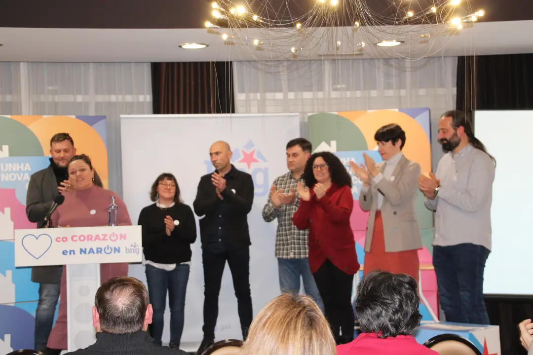 <strong><span style="font-size:14px;">O pasado d&iacute;a 27 de xaneiro tivemos o acto de presentaci&oacute;n da nosa candidata &aacute; alcald&iacute;a, Olaia Ledo, nas vindeiras elecci&oacute;ns municipais do mes de maio. Estivo acompa&ntilde;ada por Geno Carballeira, concelleiro, e pola portavoz nacional, Ana Pont&oacute;n, adem&aacute;is dxs compa&ntilde;eirxs que forman o primeiro tramo da nosa candidatura, Bea Mosquera, Manu Teijeiro, Carlos Gonz&aacute;lez, Dolores Prieto e Nicol&aacute;s Manso.</span></strong>