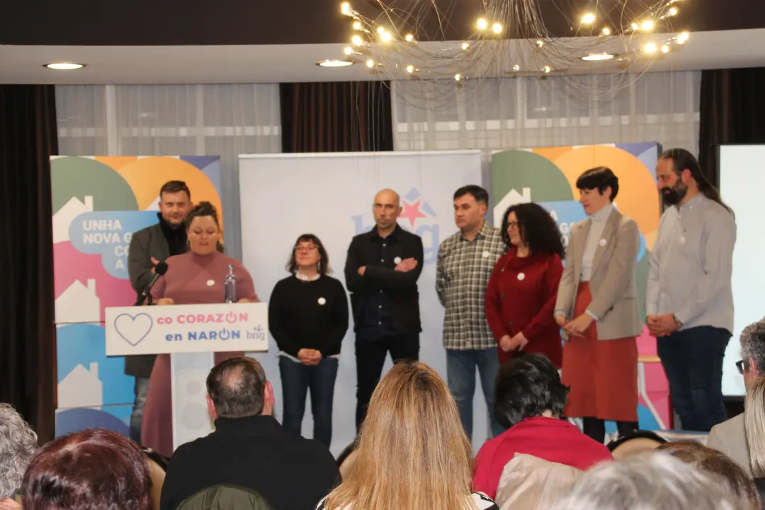 <strong><span style="font-size:14px;">O pasado d&iacute;a 27 de xaneiro tivemos o acto de presentaci&oacute;n da nosa candidata &aacute; alcald&iacute;a, Olaia Ledo, nas vindeiras elecci&oacute;ns municipais do mes de maio. Estivo acompa&ntilde;ada por Geno Carballeira, concelleiro, e pola portavoz nacional, Ana Pont&oacute;n, adem&aacute;is dxs compa&ntilde;eirxs que forman o primeiro tramo da nosa candidatura, Bea Mosquera, Manu Teijeiro, Carlos Gonz&aacute;lez, Dolores Prieto e Nicol&aacute;s Manso.</span></strong>