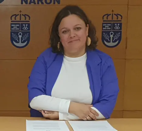 Olaia Ledo presentando a proposta