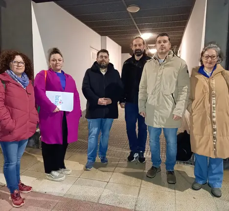 O BNG visitando o edficio da r&uacute;a Telleiras n&ordm;3